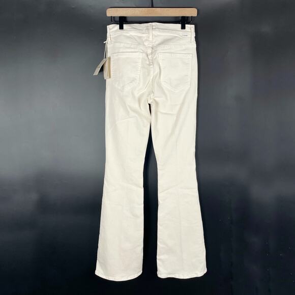 MOTHER Flare & Wide Leg Jeans in Cream - Picture 9 of 13